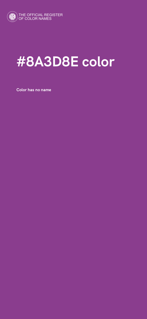 #8A3D8E color image