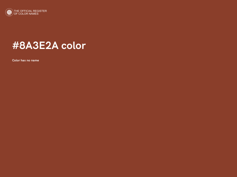 #8A3E2A color image