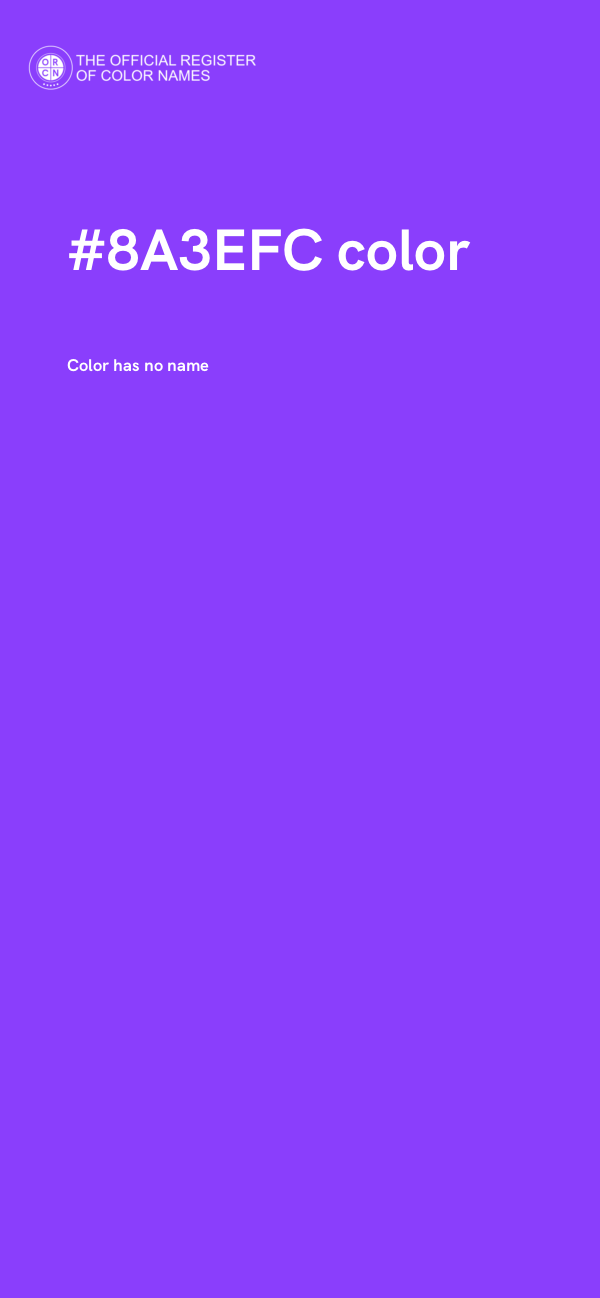 #8A3EFC color image