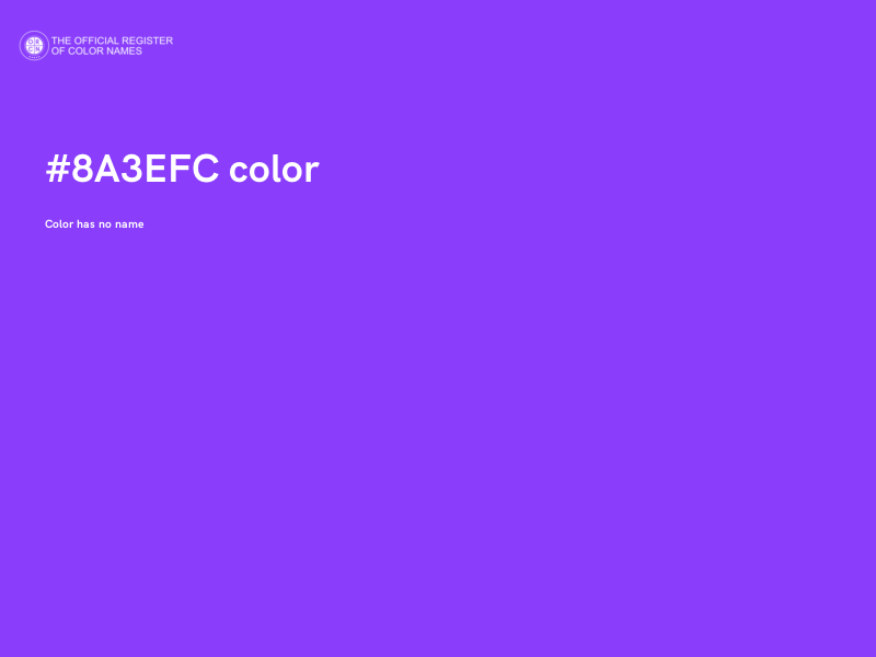 #8A3EFC color image