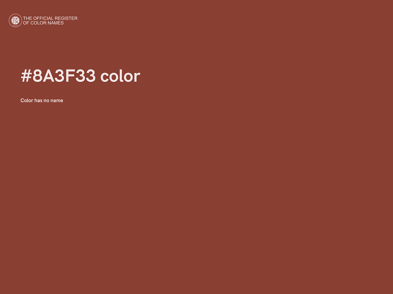 #8A3F33 color image