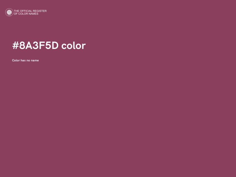 #8A3F5D color image