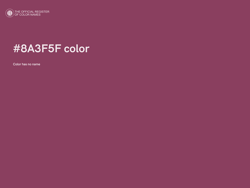 #8A3F5F color image