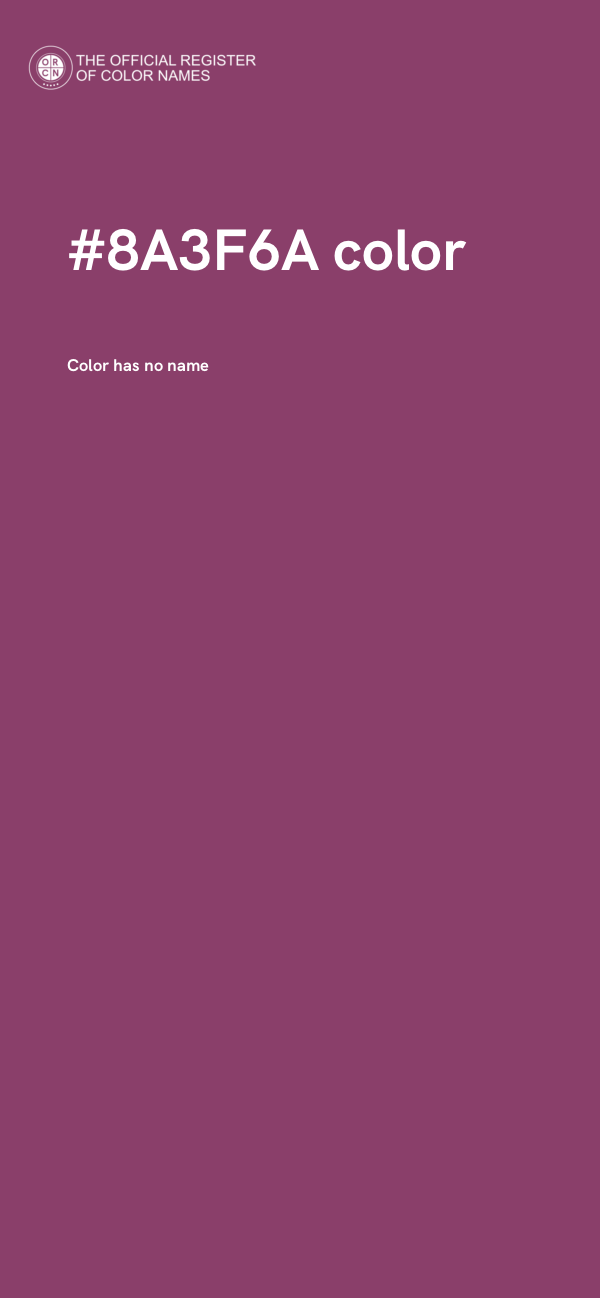#8A3F6A color image