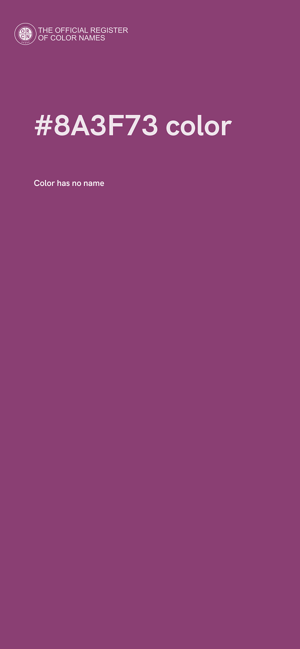 #8A3F73 color image