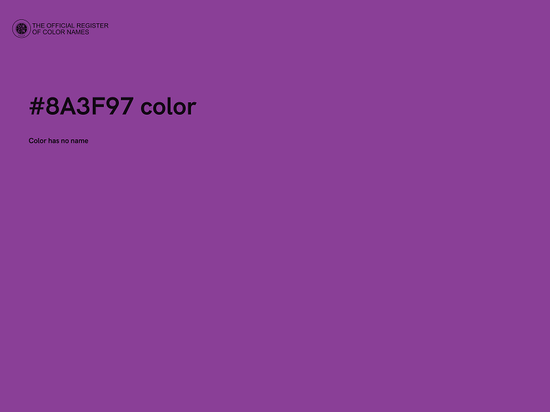 #8A3F97 color image