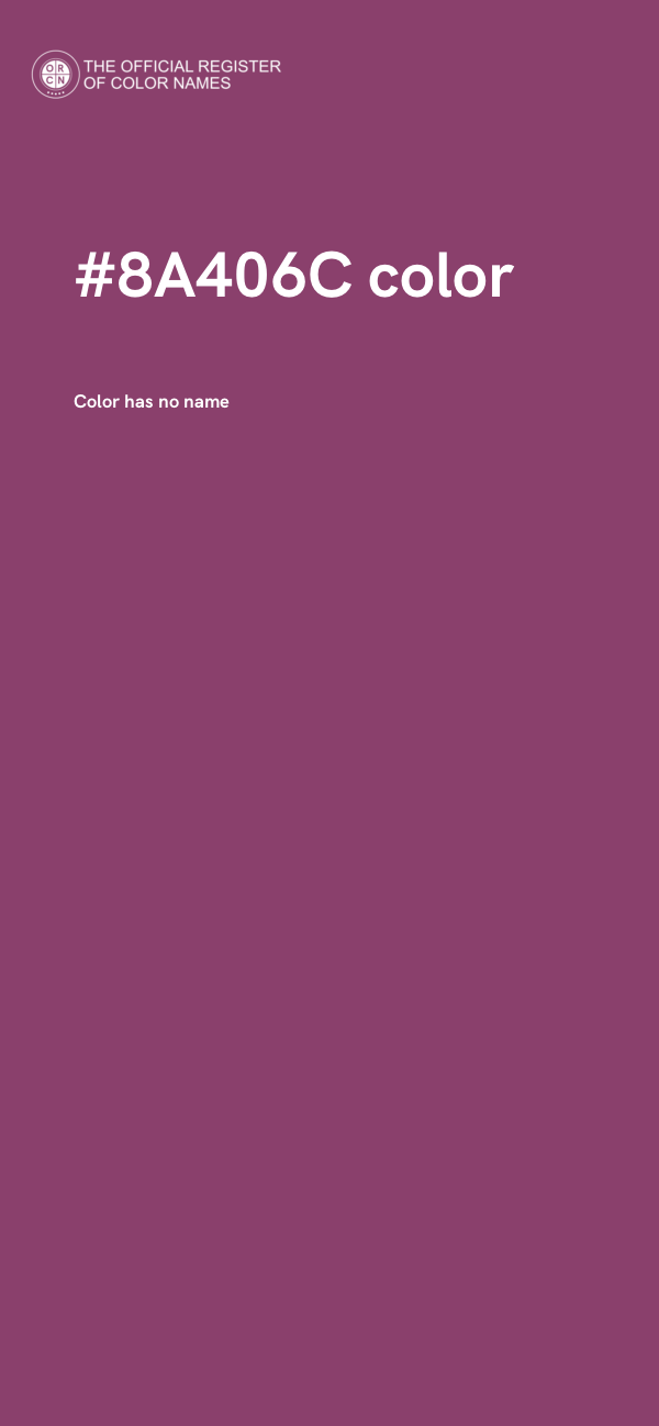 #8A406C color image