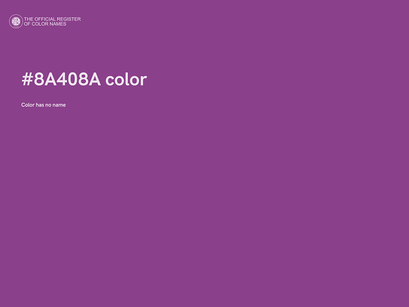 #8A408A color image