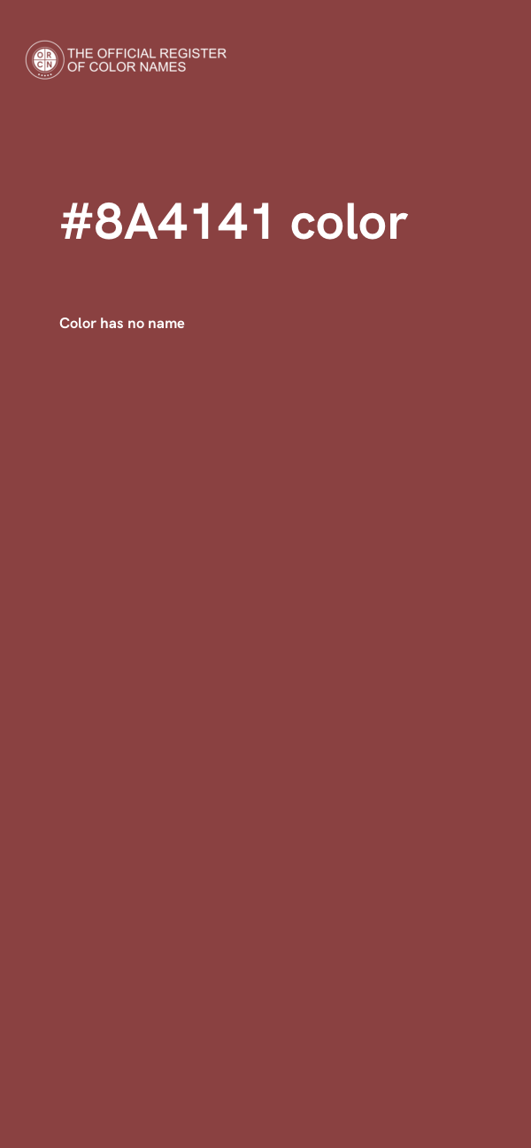 #8A4141 color image