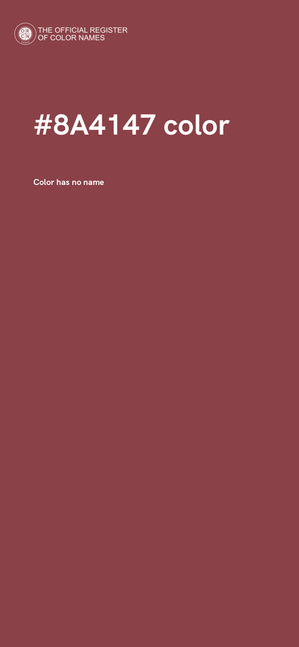 #8A4147 color image