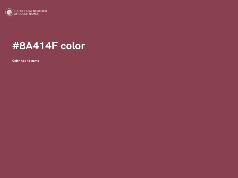 #8A414F color image