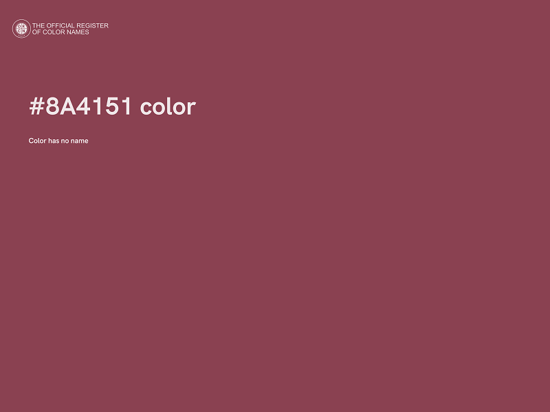 #8A4151 color image