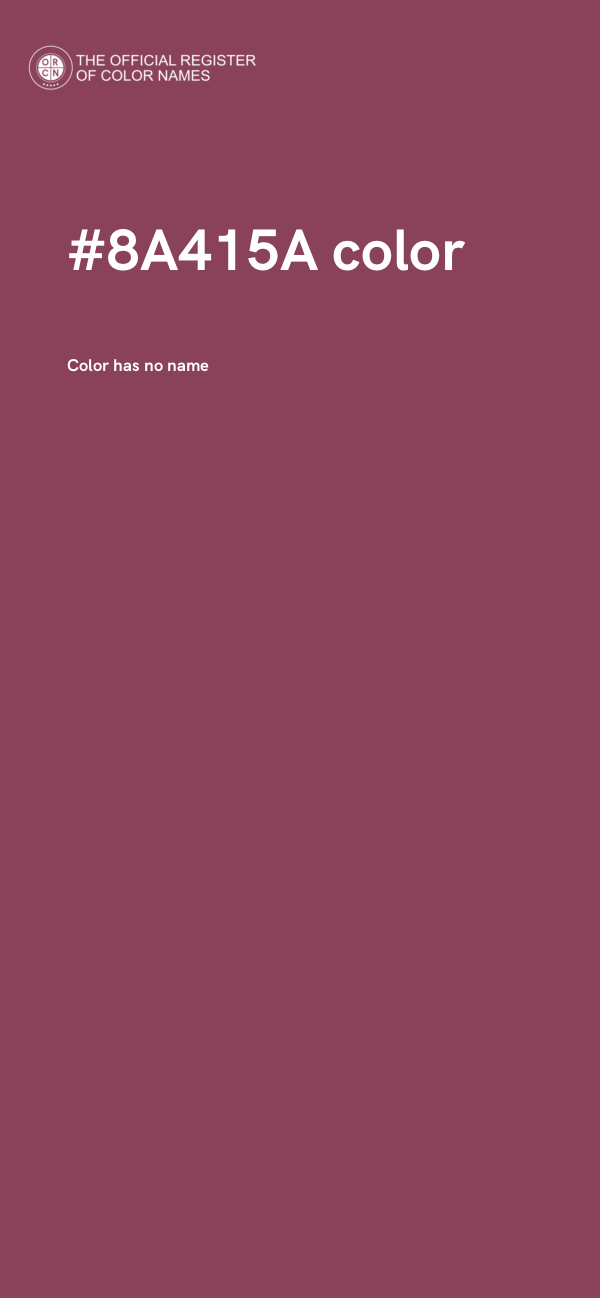 #8A415A color image