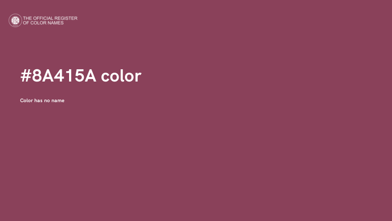 #8A415A color image