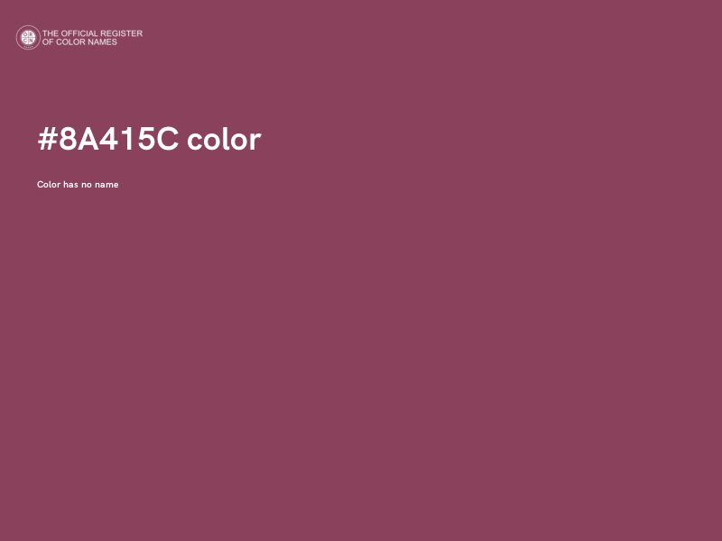 #8A415C color image
