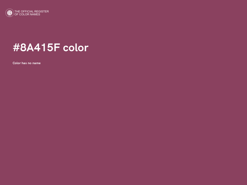 #8A415F color image