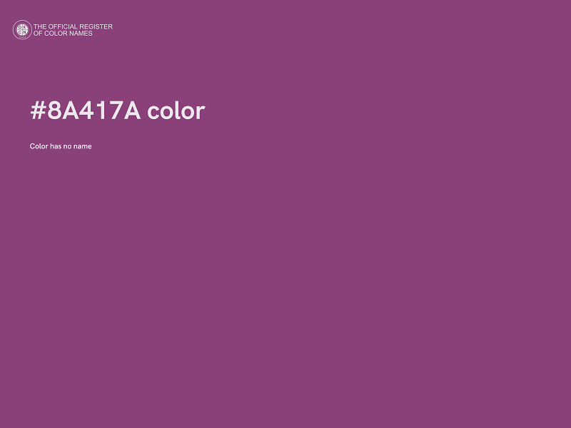 #8A417A color image