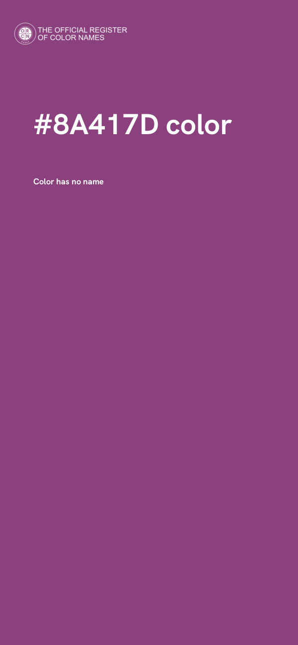 #8A417D color image