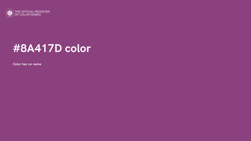 #8A417D color image