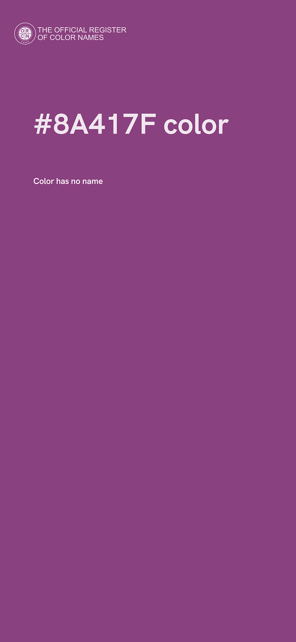 #8A417F color image