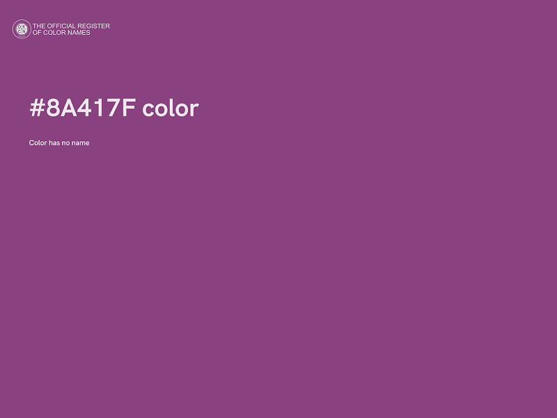#8A417F color image