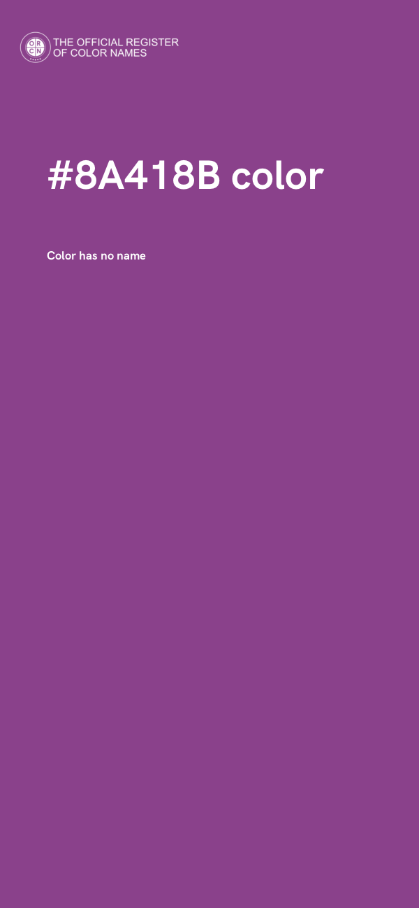 #8A418B color image