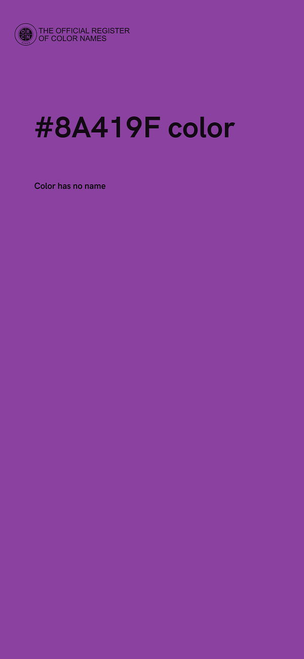 #8A419F color image