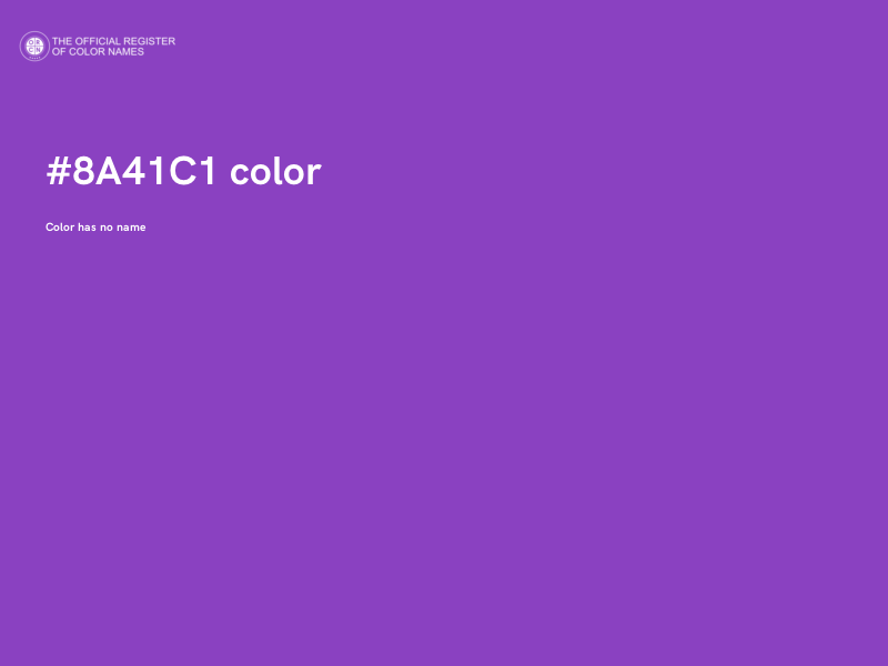 #8A41C1 color image