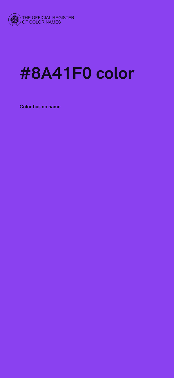 #8A41F0 color image