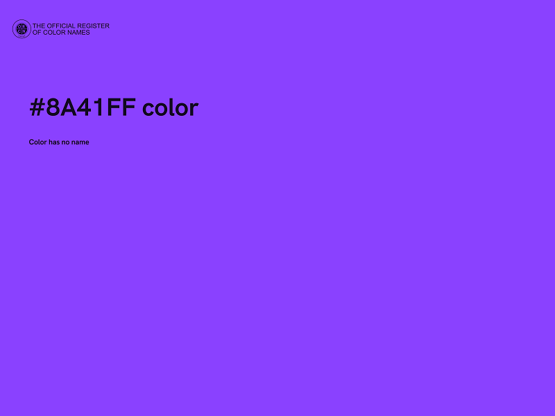 #8A41FF color image