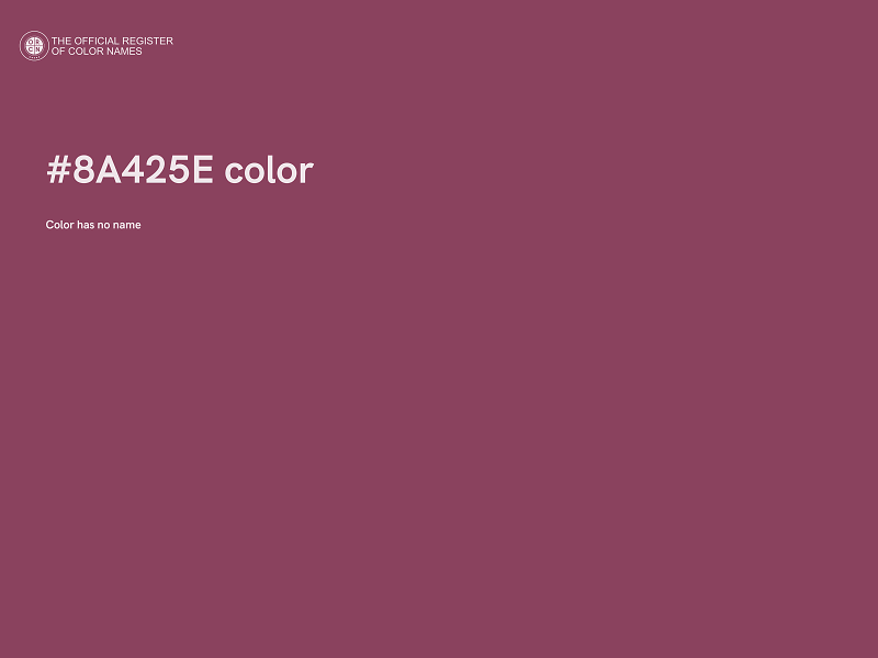 #8A425E color image