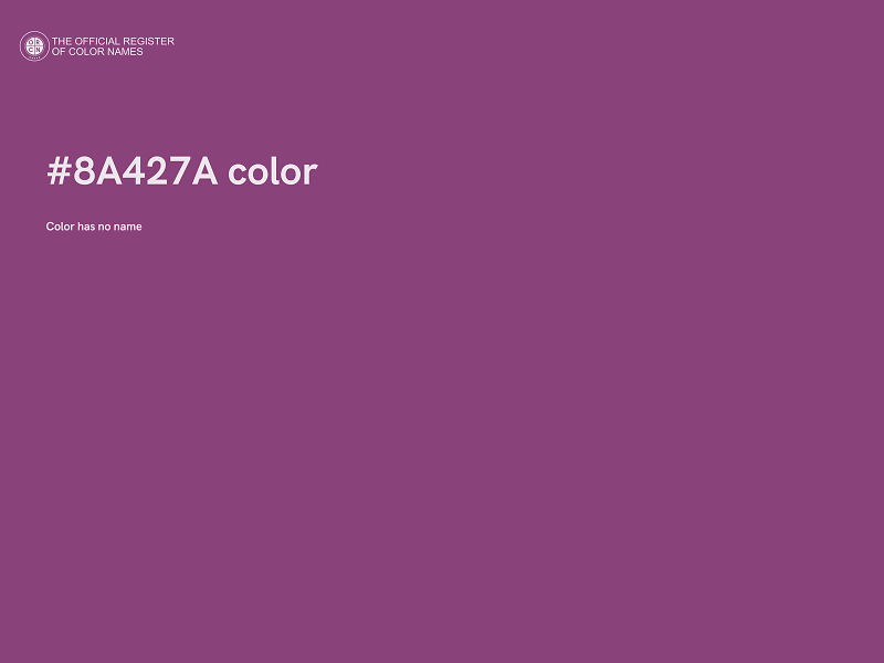 #8A427A color image