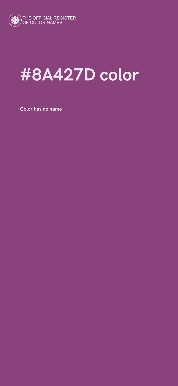 #8A427D color image