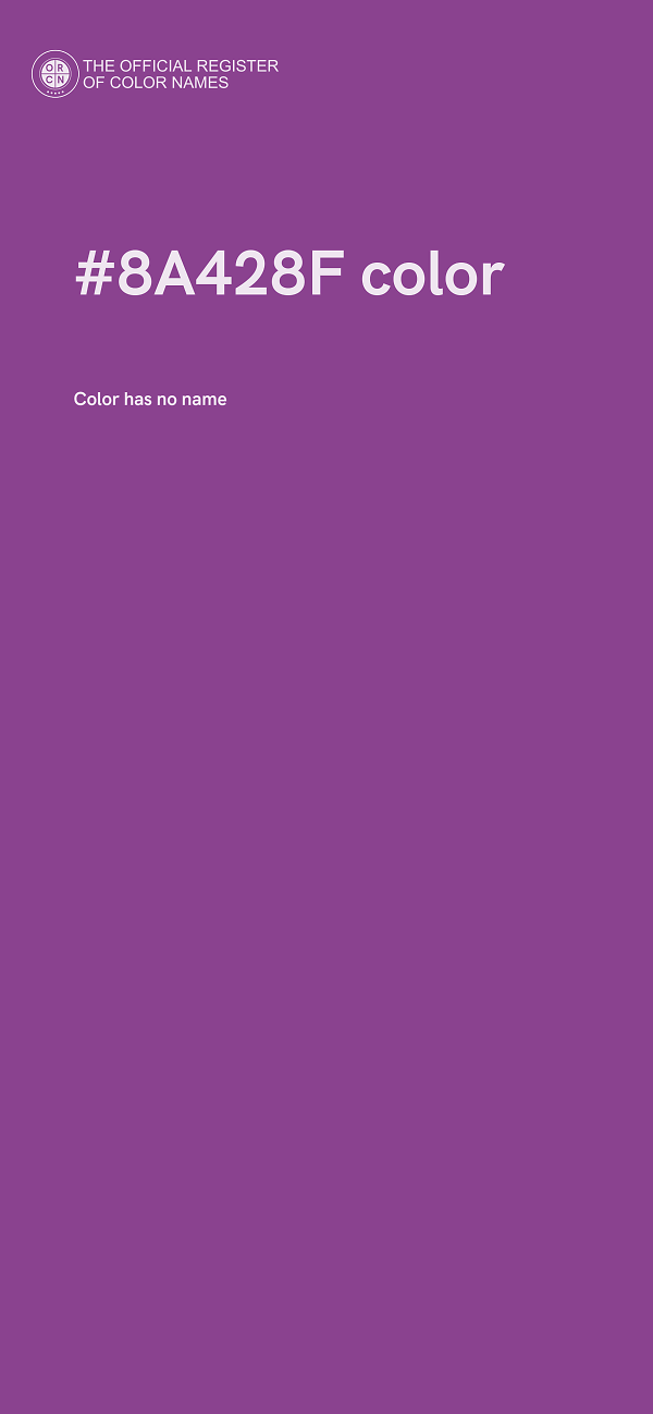#8A428F color image