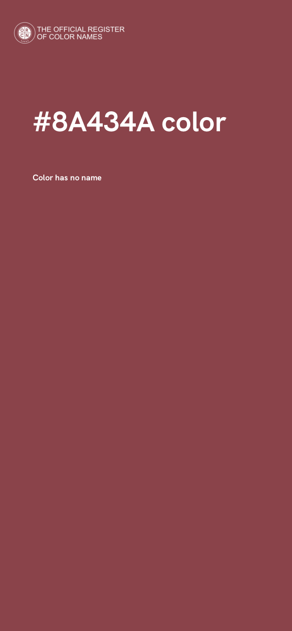 #8A434A color image