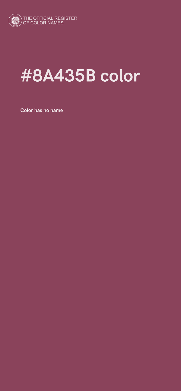 #8A435B color image