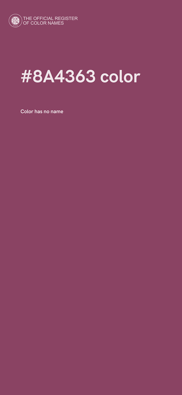 #8A4363 color image