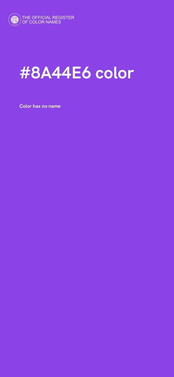 #8A44E6 color image