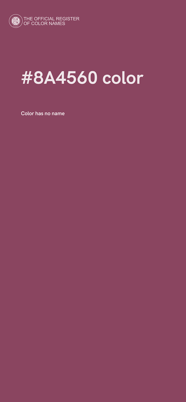 #8A4560 color image