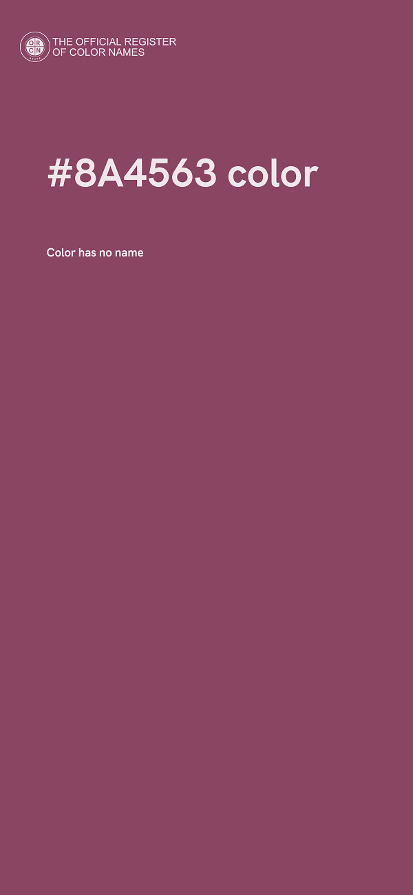#8A4563 color image