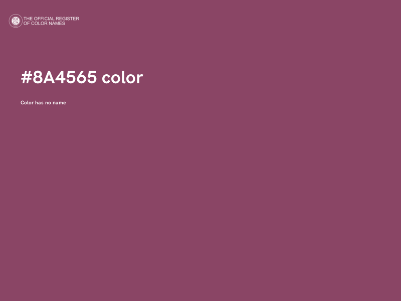 #8A4565 color image