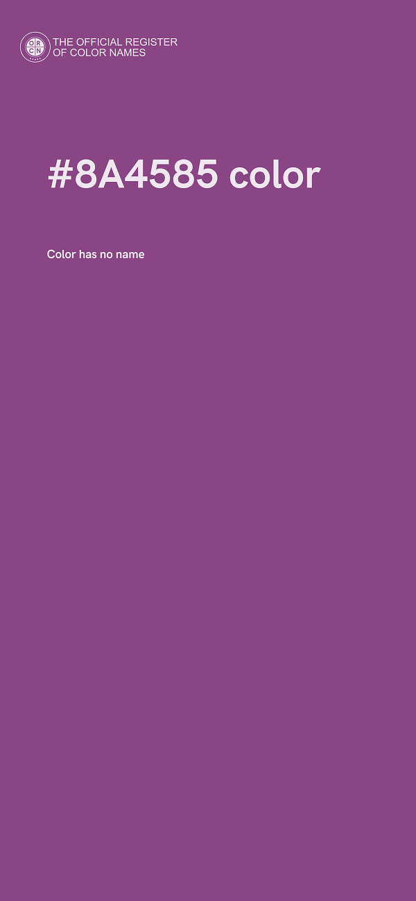 #8A4585 color image