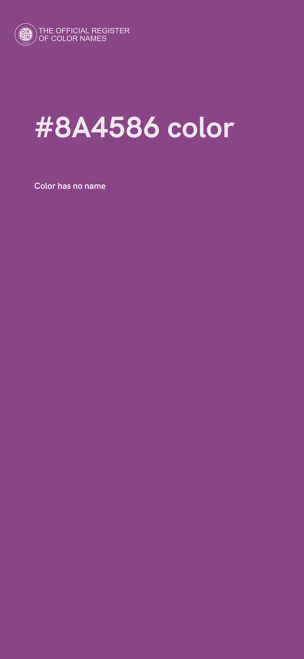 #8A4586 color image