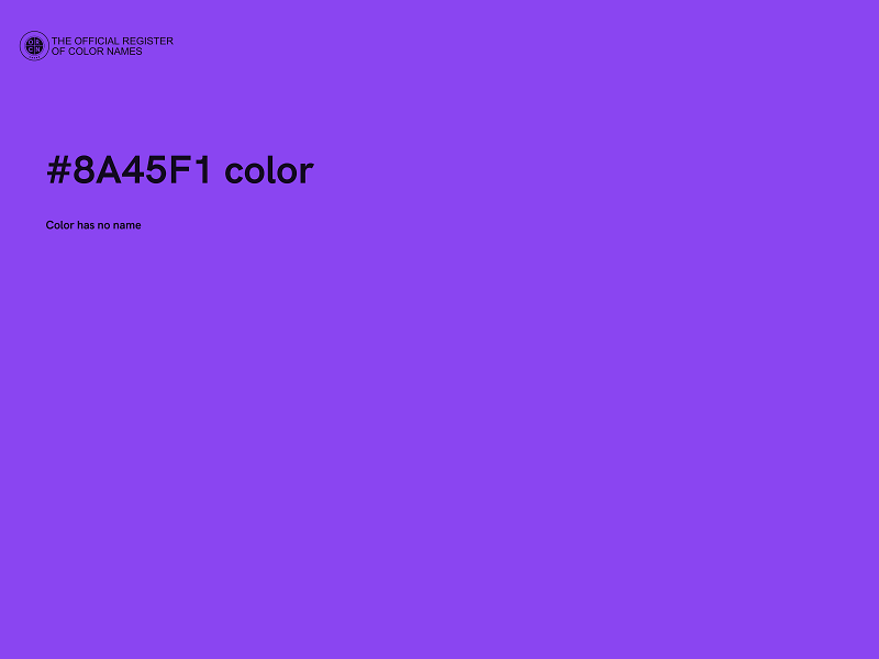 #8A45F1 color image