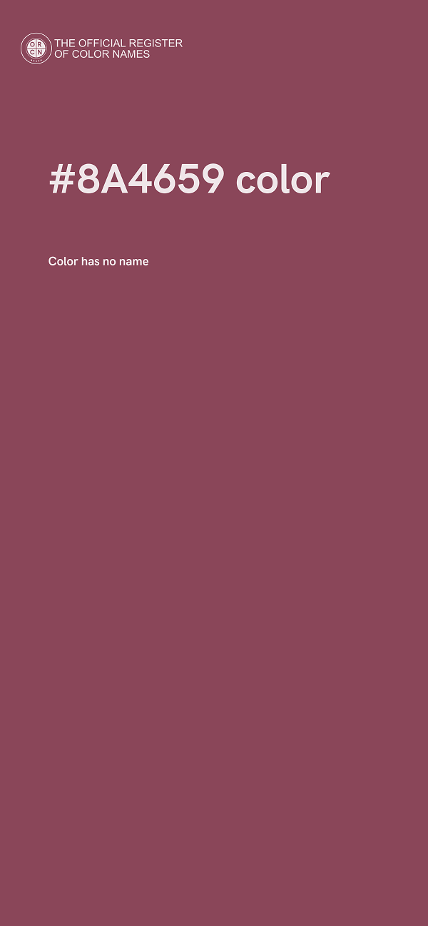 #8A4659 color image