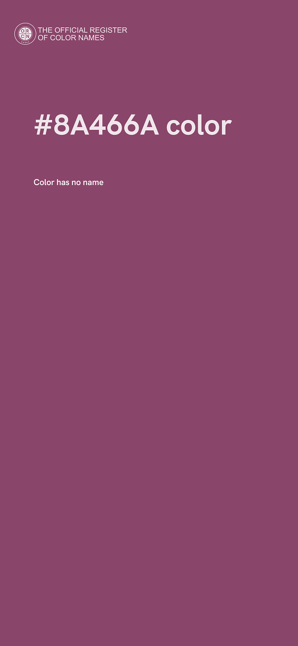 #8A466A color image