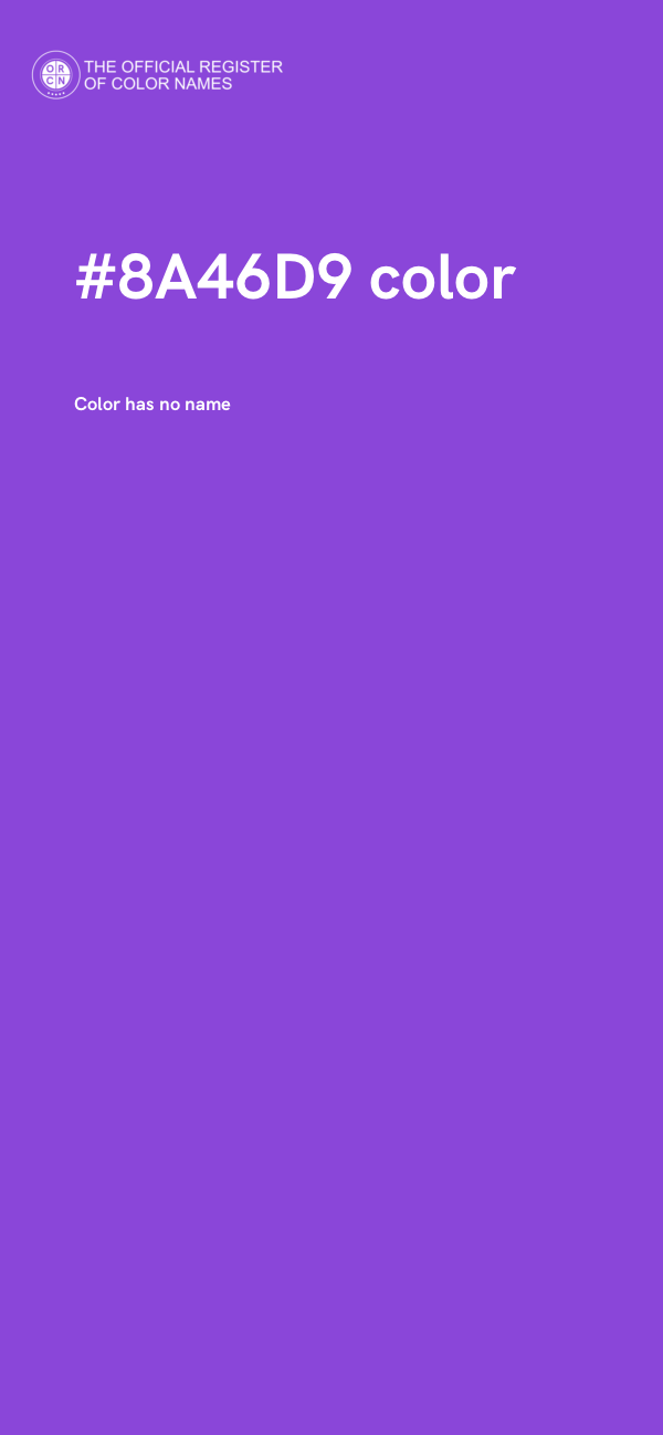 #8A46D9 color image
