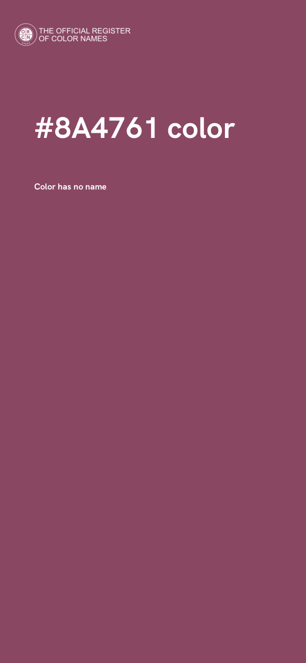 #8A4761 color image