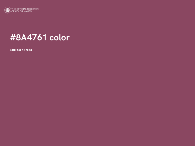 #8A4761 color image