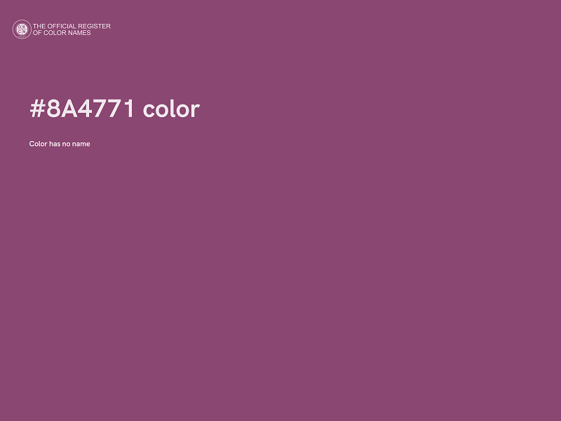 #8A4771 color image